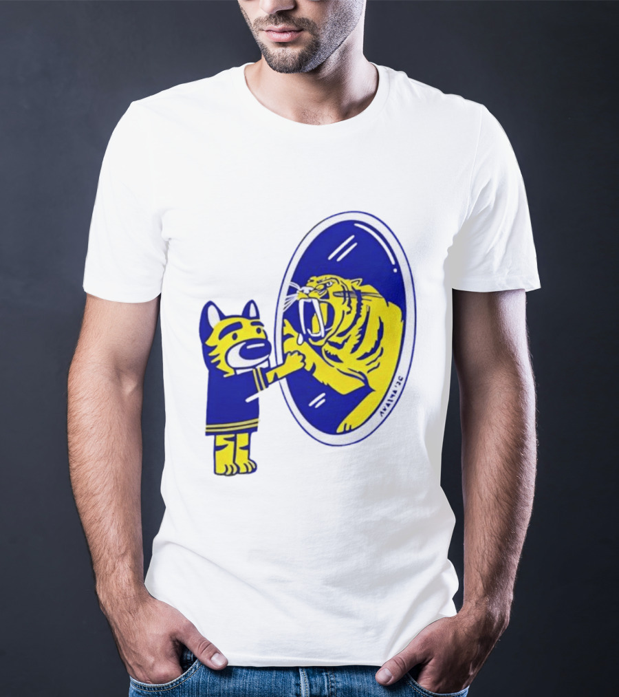 Gnash Predators Sabretooth Tiger Mirror Reflection T-Shirt
