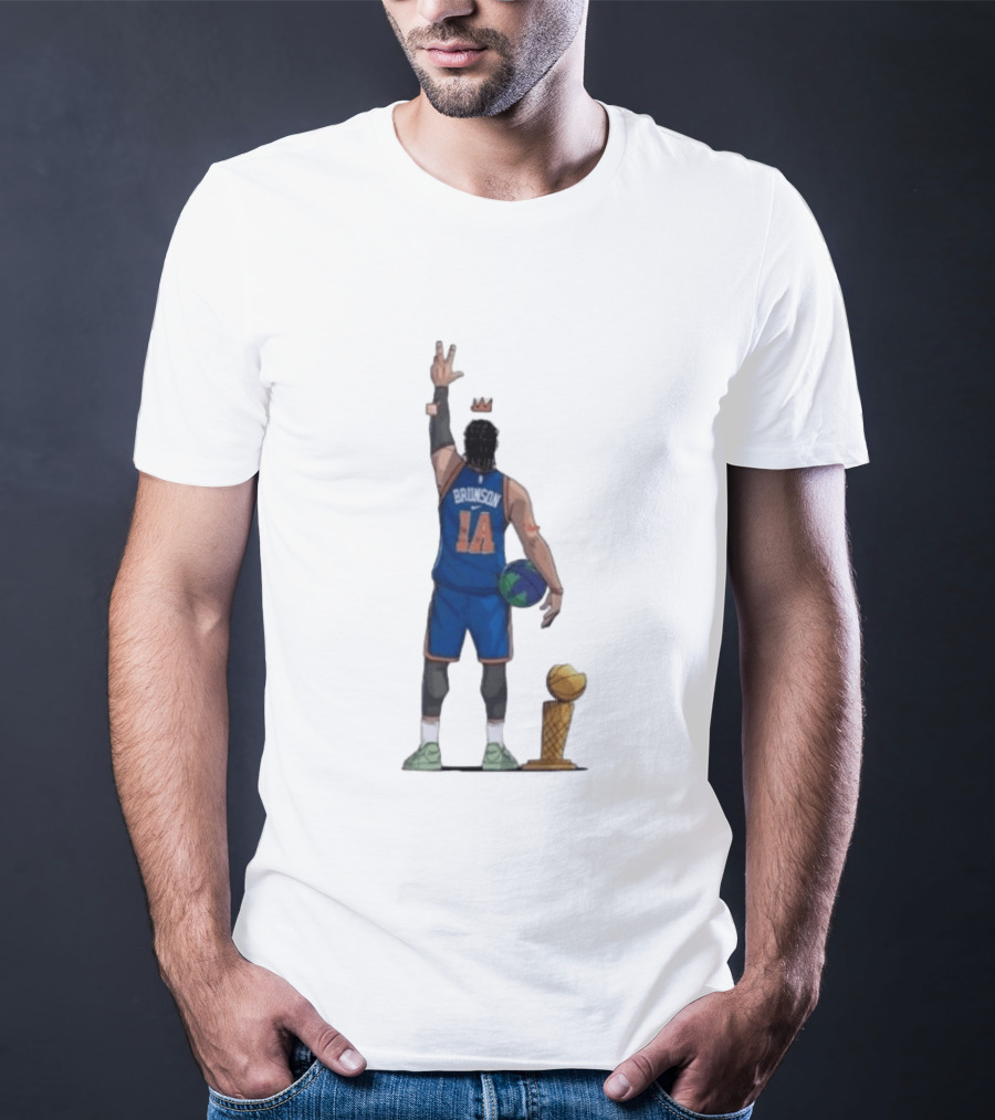 Jalen Brunson 1a Ayooo Becky Trophy 2026 NBA Basketball Knicks Sports T-Shirt
