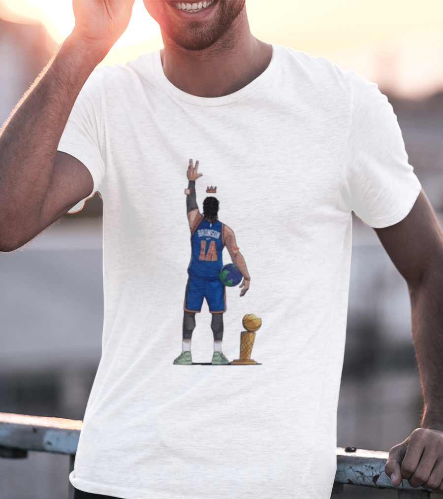 Jalen Brunson 1a Ayooo Becky Trophy 2026 NBA Basketball Knicks Sports T-Shirt