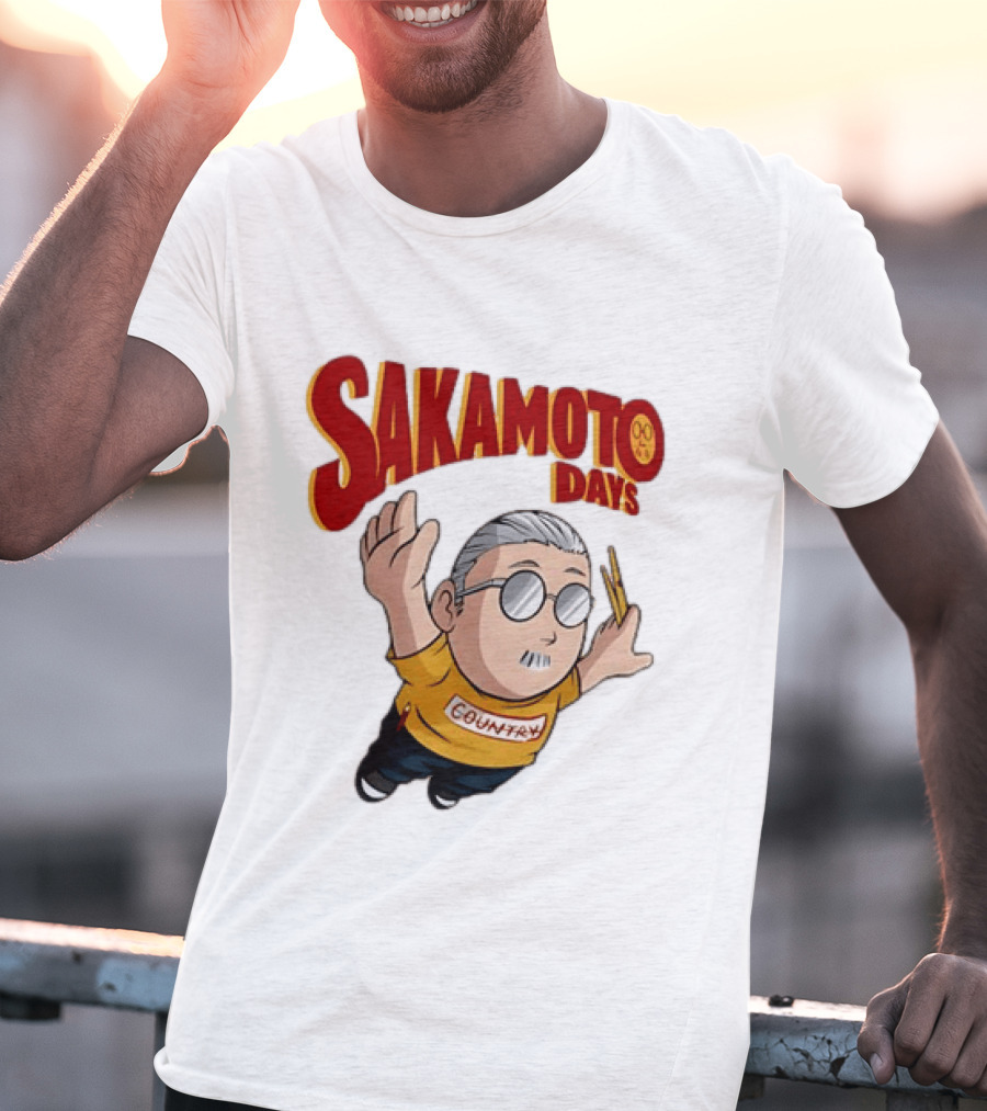 Sakamoto Days Country Super Mario Taro Sakamoto Floating T-Shirt