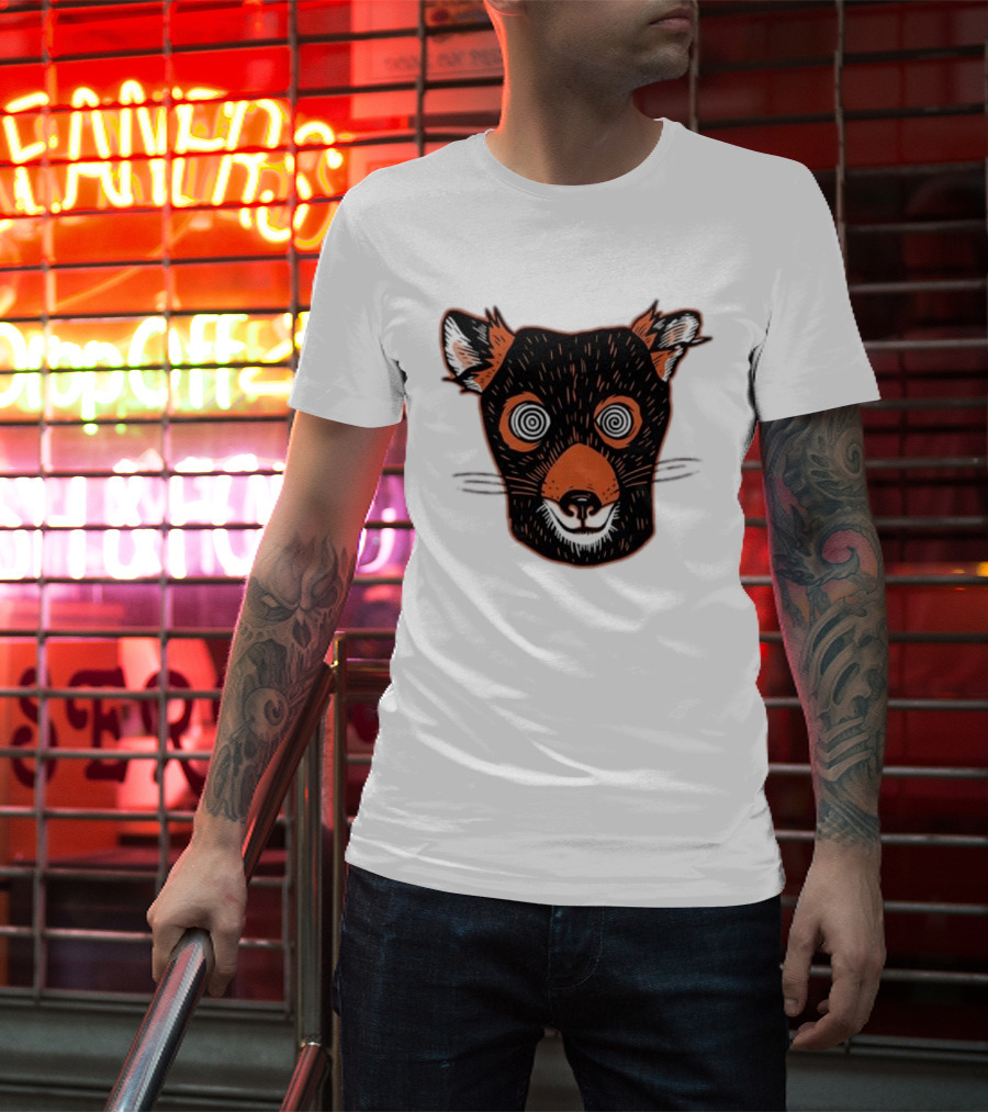 Tasmanian Devil Hypnotized Spiral Eyes Wildlife T-Shirt