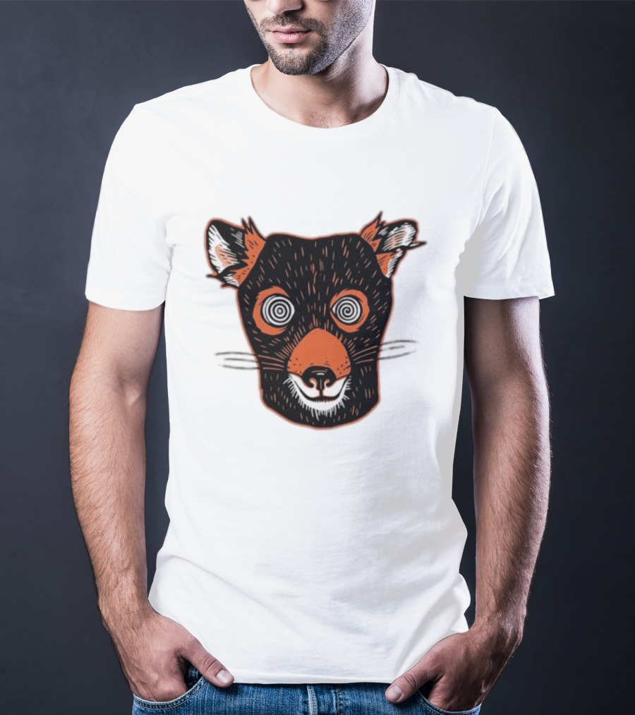 Tasmanian Devil Hypnotized Spiral Eyes Wildlife T-Shirt