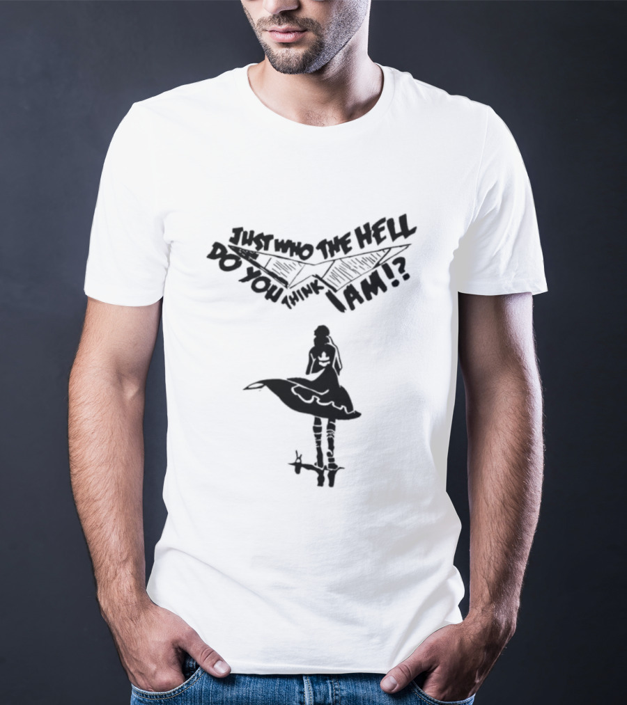Kamina Dai Gurren Lagann Just Who The Hell Do You Think I Am Fan Favorite Catchphrase T-Shirt