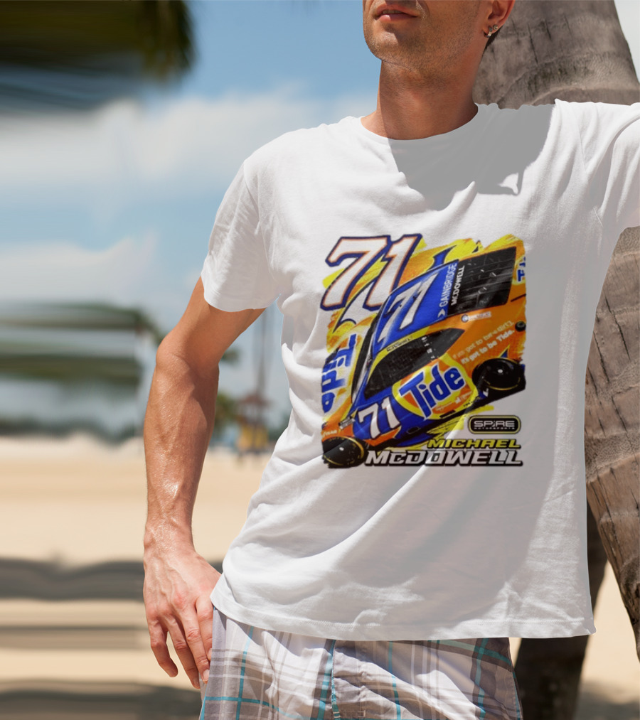 Michael McDowell Tide 71 NASCAR Racing Spire Motorsports Camry T-Shirt