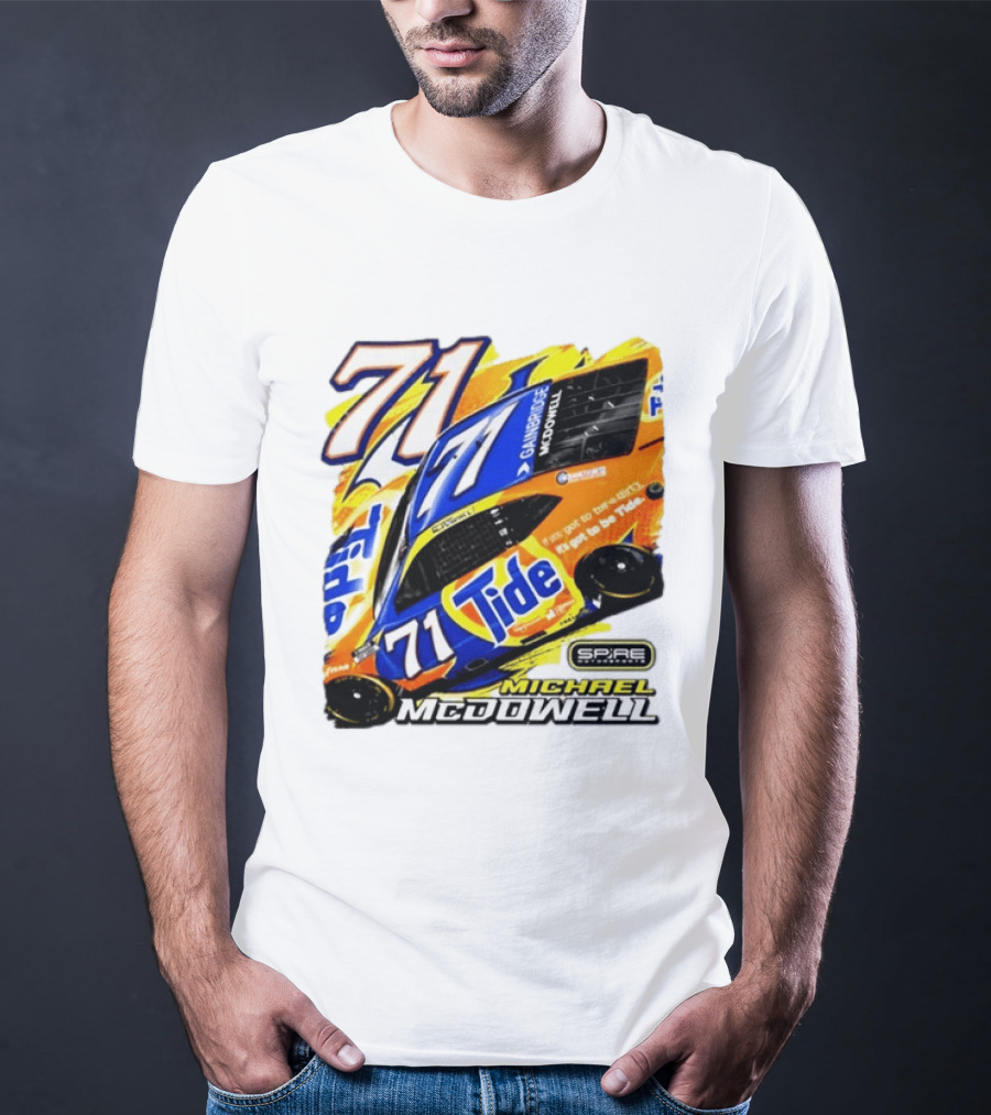 Michael McDowell Tide 71 NASCAR Racing Spire Motorsports Camry T-Shirt