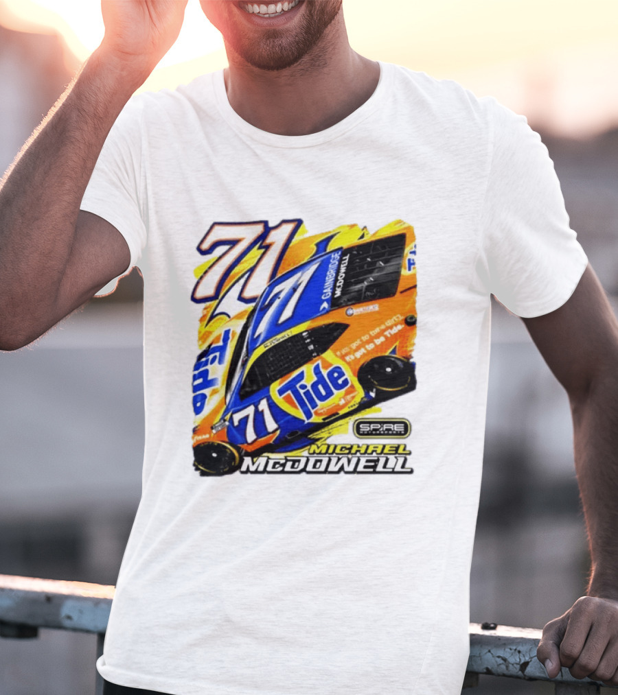 Michael McDowell Tide 71 NASCAR Racing Spire Motorsports Camry T-Shirt