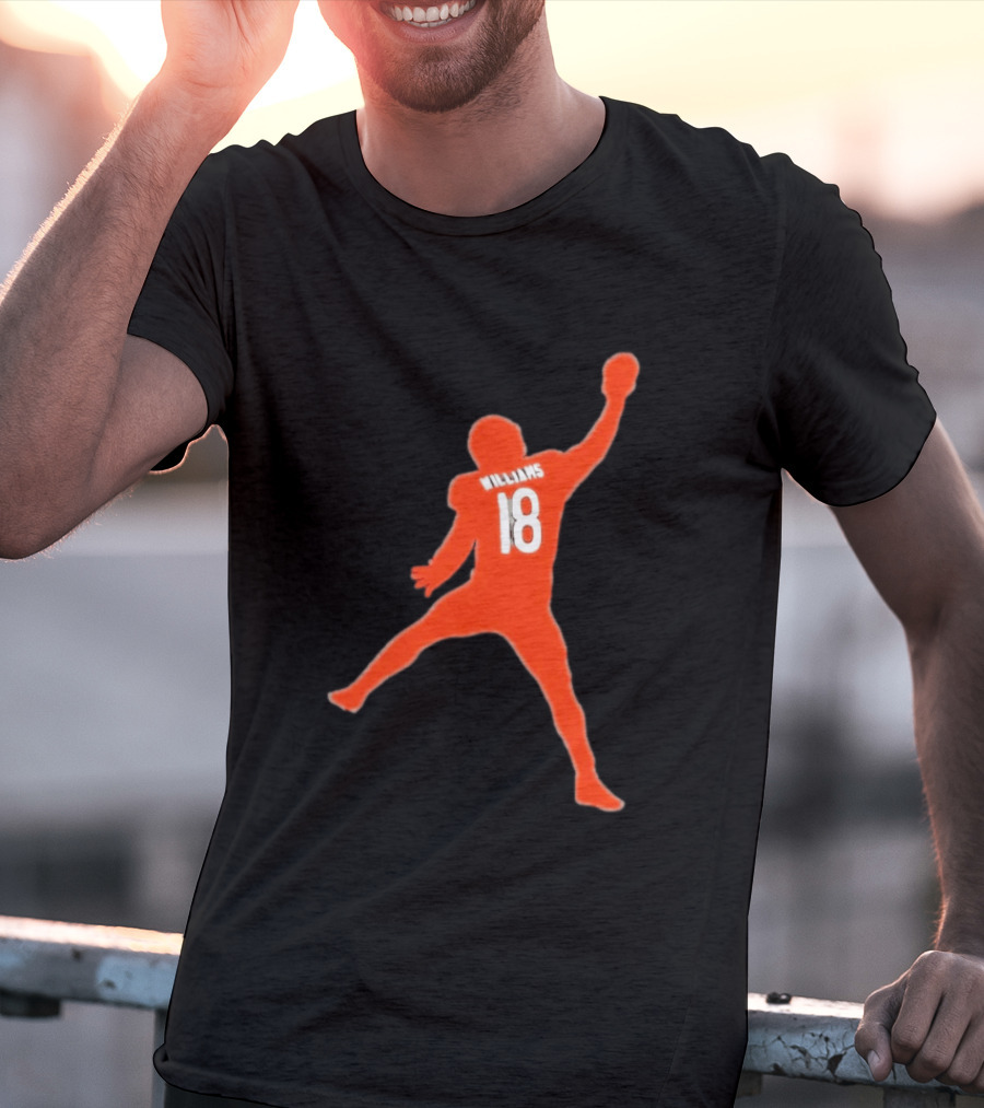 Chicago Bears Caleb Williams 18 Iceman Football Player T-Shirt