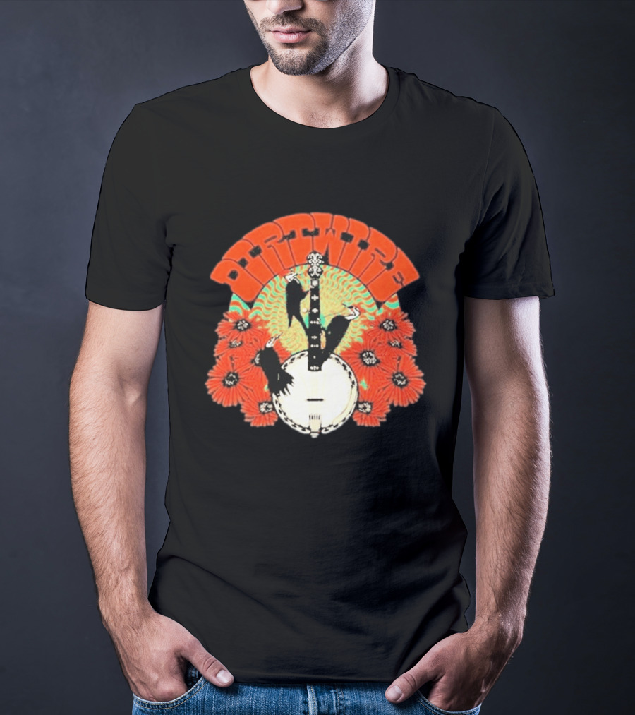Dirtwire June 2026 Red Rocks Banjo And Crow Floral T-Shirt