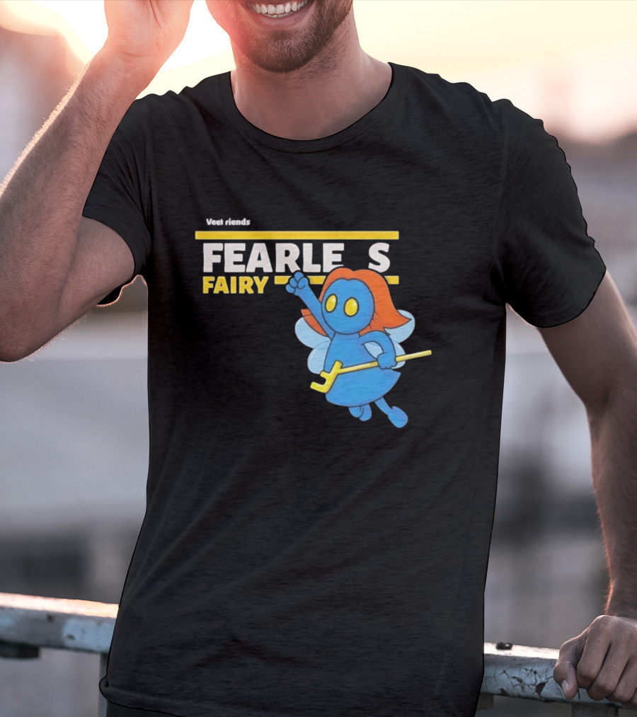 VeeFriends Fearless Fairy Bold Blue Character With Orange Hair T-Shirt