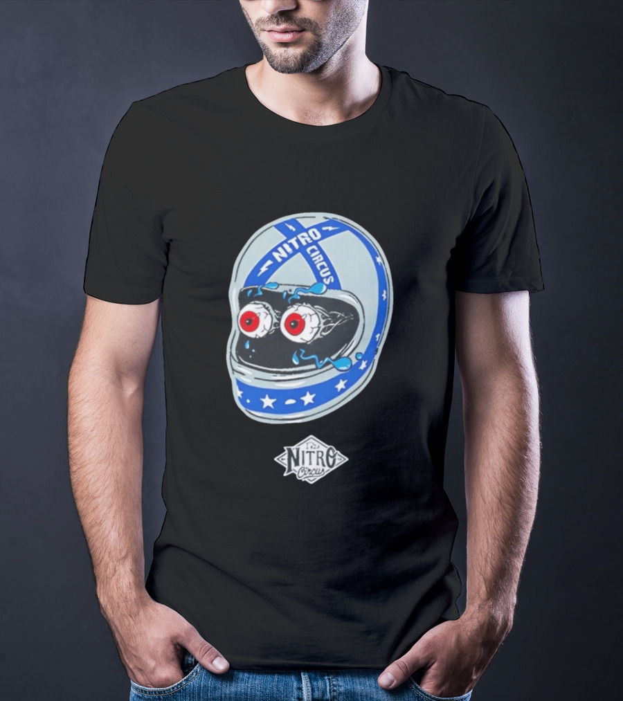Nitro Circus Helmet Staring Eyeballs T-Shirt