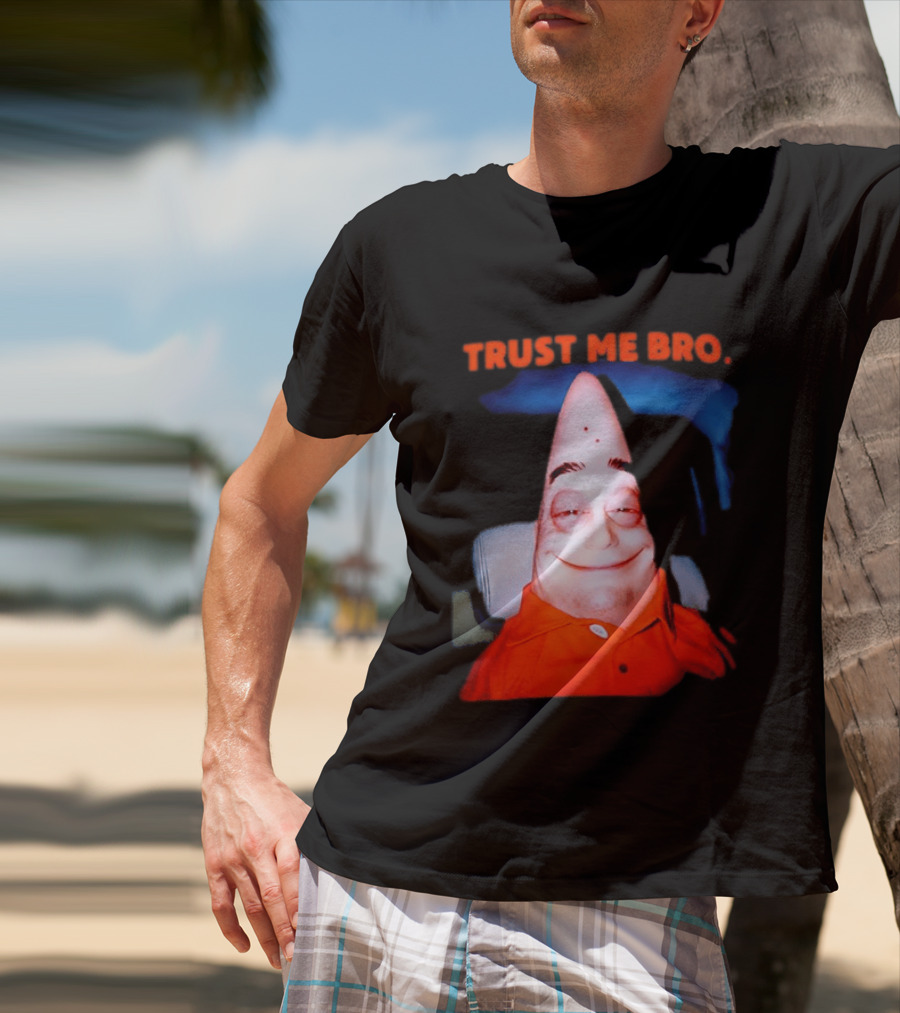 Patrick Trust Me Bro Funny Meme Face T-Shirt
