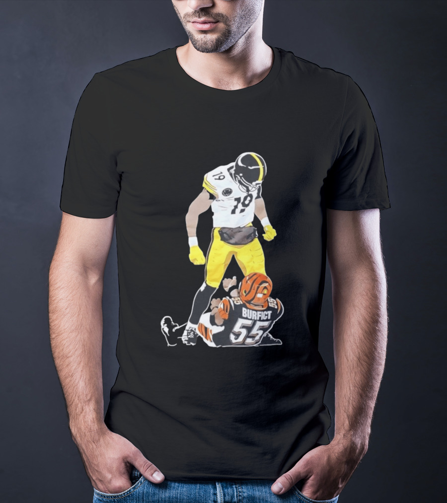 Pittsburgh Steelers JuJu Smith Schuster Over Vontaze Burfict NFL Highlight T-Shirt