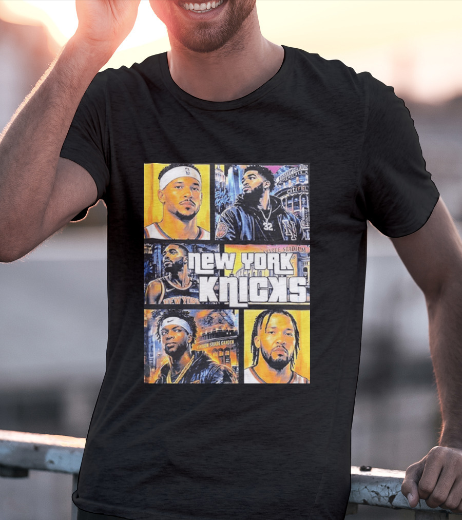 Josh Hart Karl Anthony Towns Mikal Bridges Julius Randle Jalen Brunson New York Knicks Yankee Stadium Madison Square Garden T-Shirt