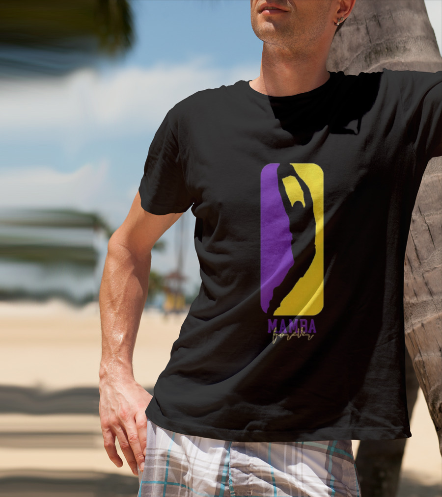 Kobe Bryant Los Angeles Lakers Mamba Forever Purple Gold T-Shirt