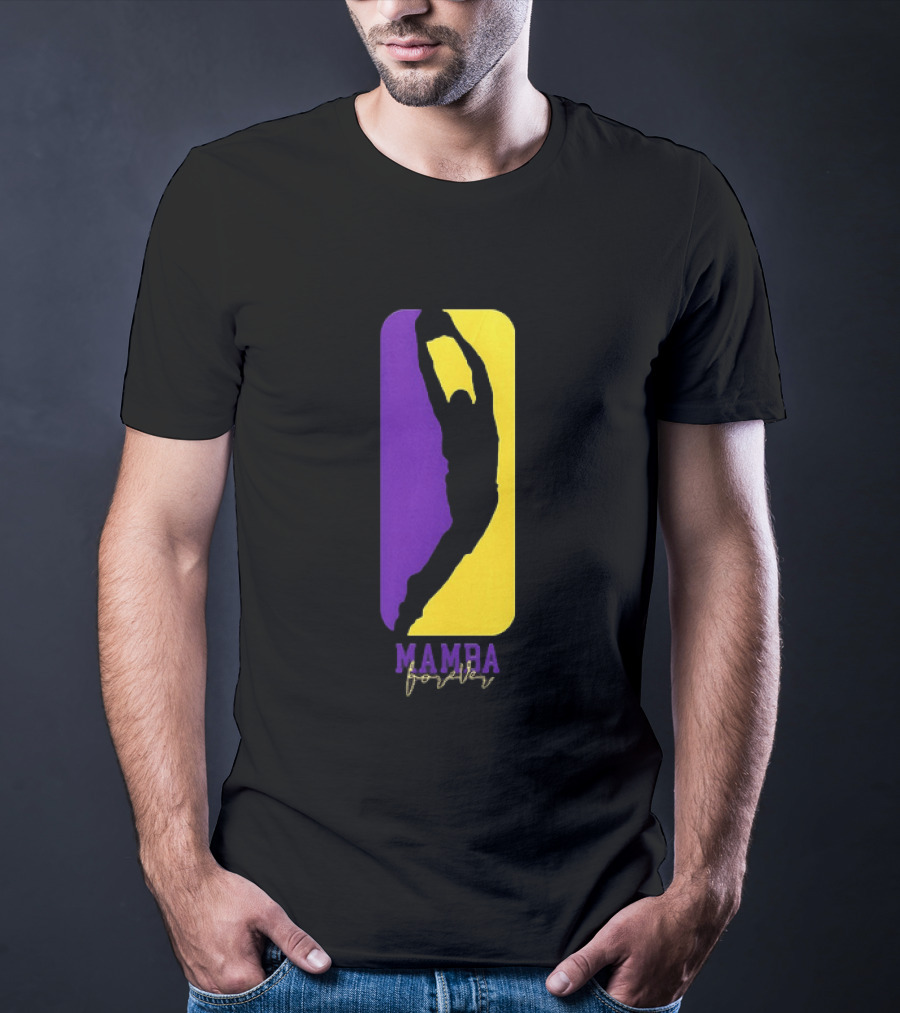 Kobe Bryant Los Angeles Lakers Mamba Forever Purple Gold T-Shirt