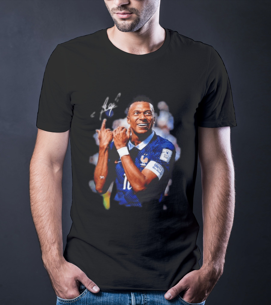 Kylian Mbappe France National Team Football World Cup Celebration T-Shirt