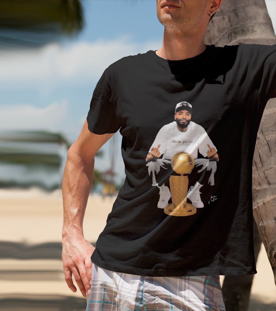 Mikal Bridges Larry O'Brien 2026 Them Picks T-Shirt