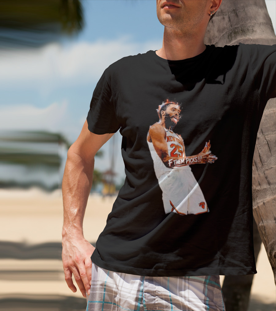 Mikal Bridges New York Knicks 25 F Them Picks T-Shirt