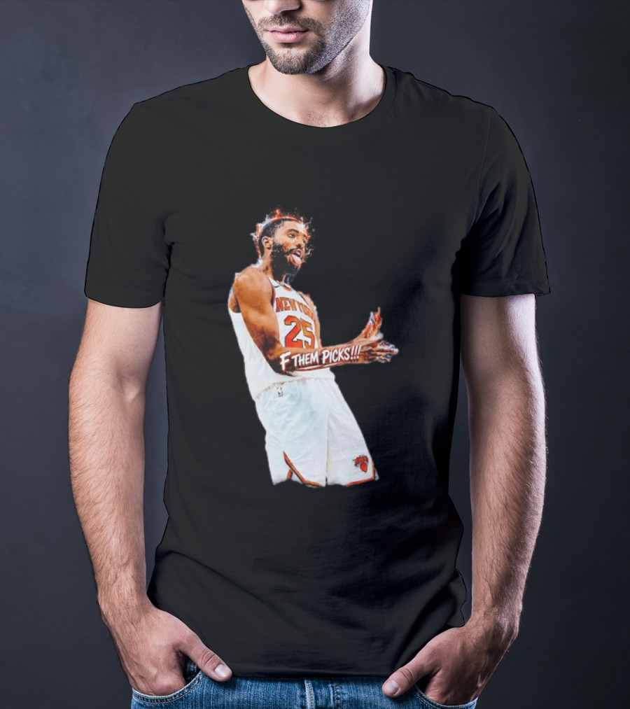 Mikal Bridges New York Knicks 25 F Them Picks T-Shirt