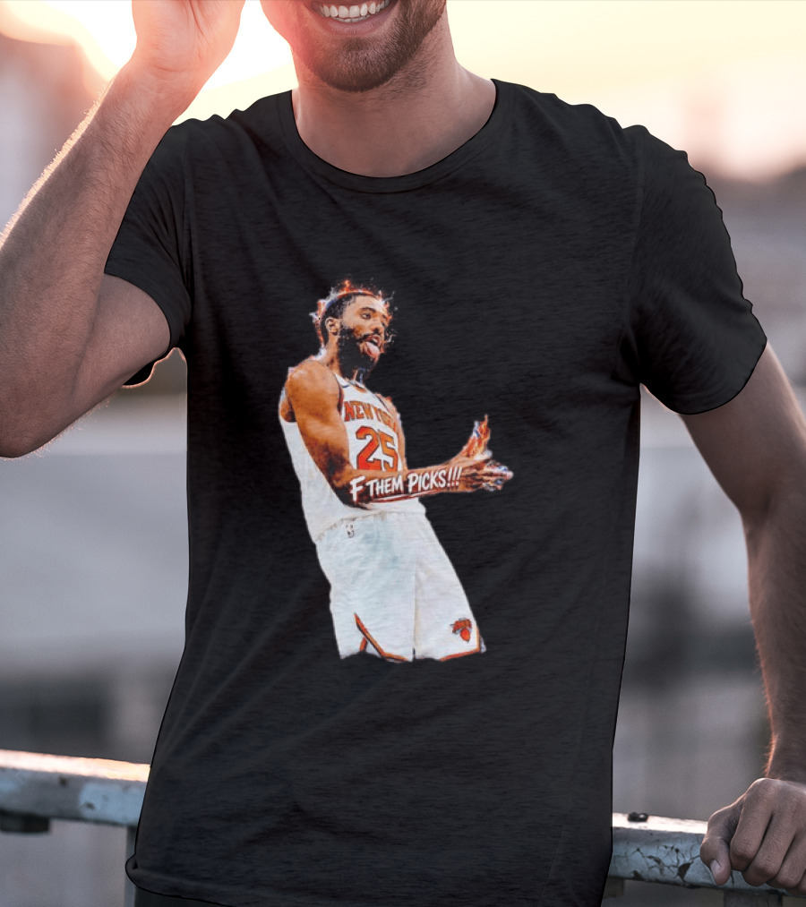Mikal Bridges New York Knicks 25 F Them Picks T-Shirt