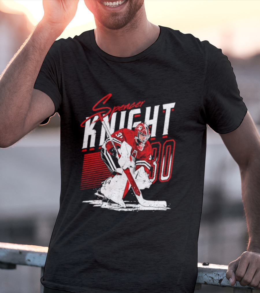 Florida Panthers Spencer Knight Number 30 NHL Stripes T-Shirt