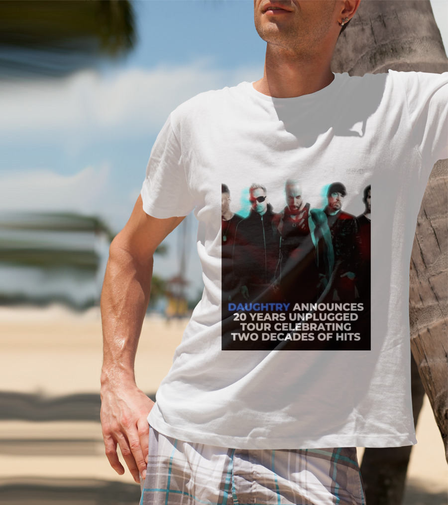 Daughtry Announces 20 Years Unplugged Tour Celebrating Two Decades Of Hits Music Mayhem T-Shirt
