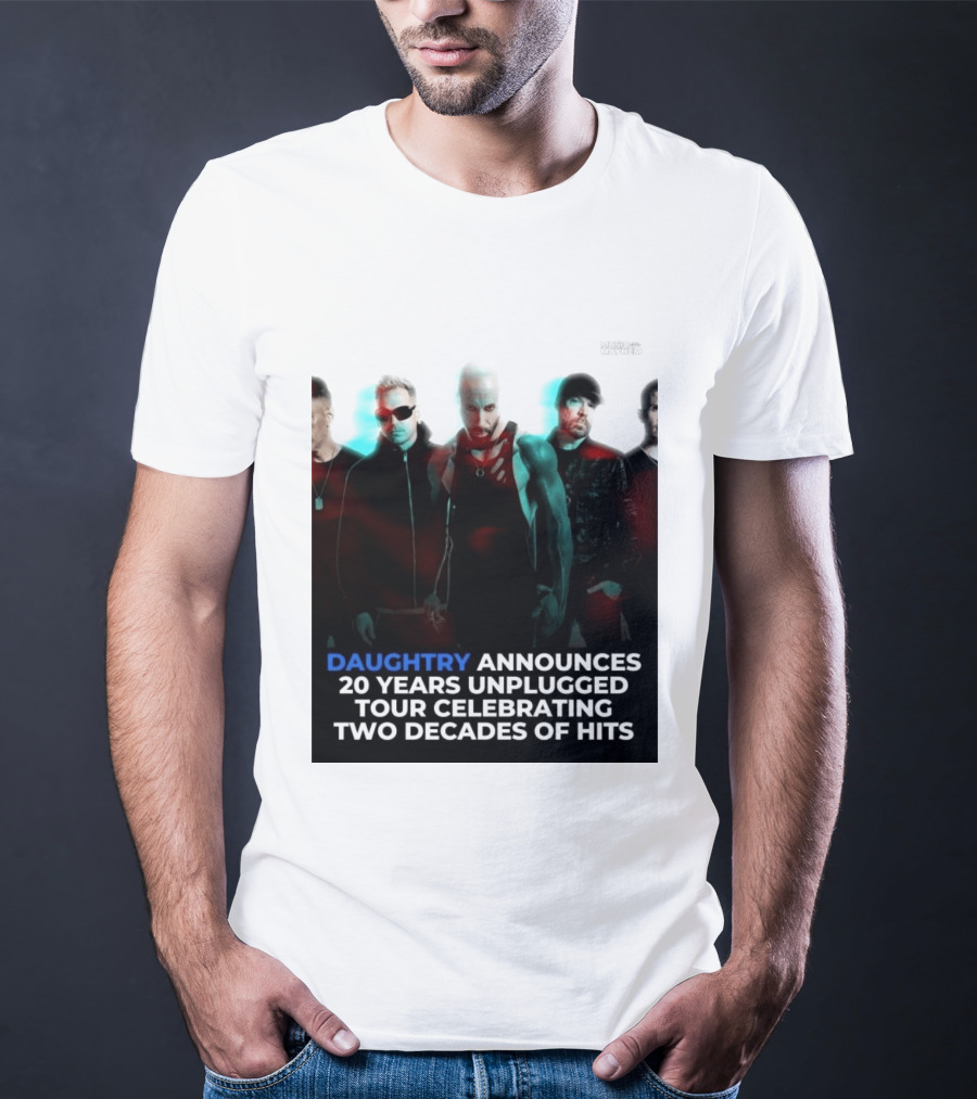 Daughtry Announces 20 Years Unplugged Tour Celebrating Two Decades Of Hits Music Mayhem T-Shirt