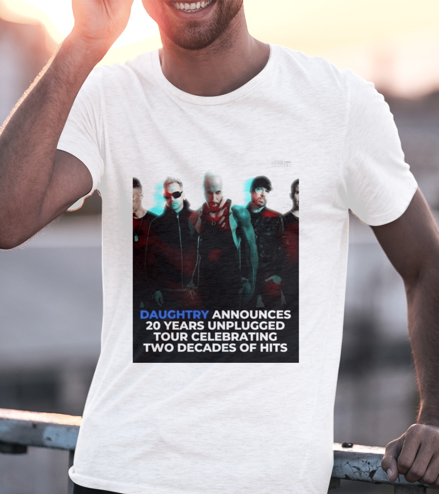 Daughtry Announces 20 Years Unplugged Tour Celebrating Two Decades Of Hits Music Mayhem T-Shirt