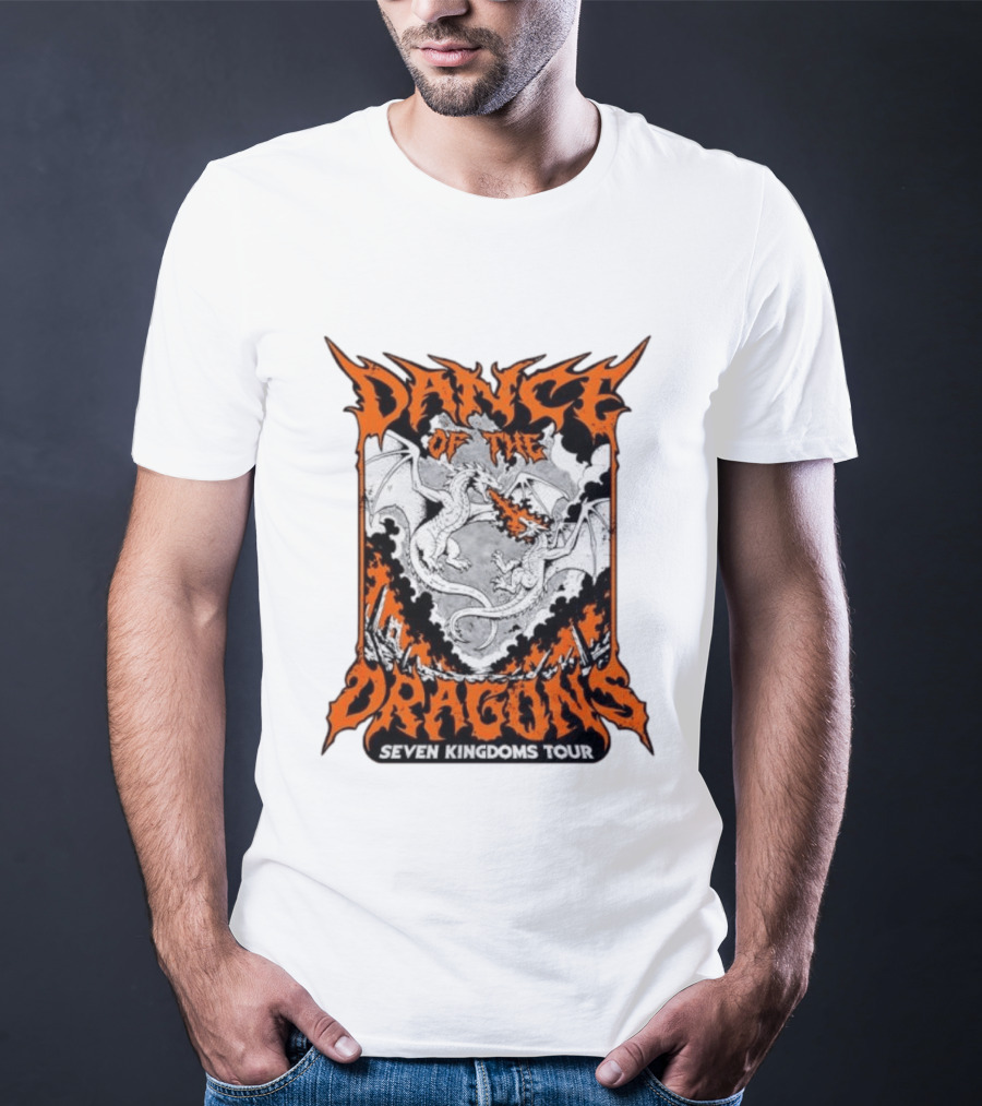 Dance Of The Dragons Seven Kingdoms Tour House Targaryen Fire Breathing T-Shirt