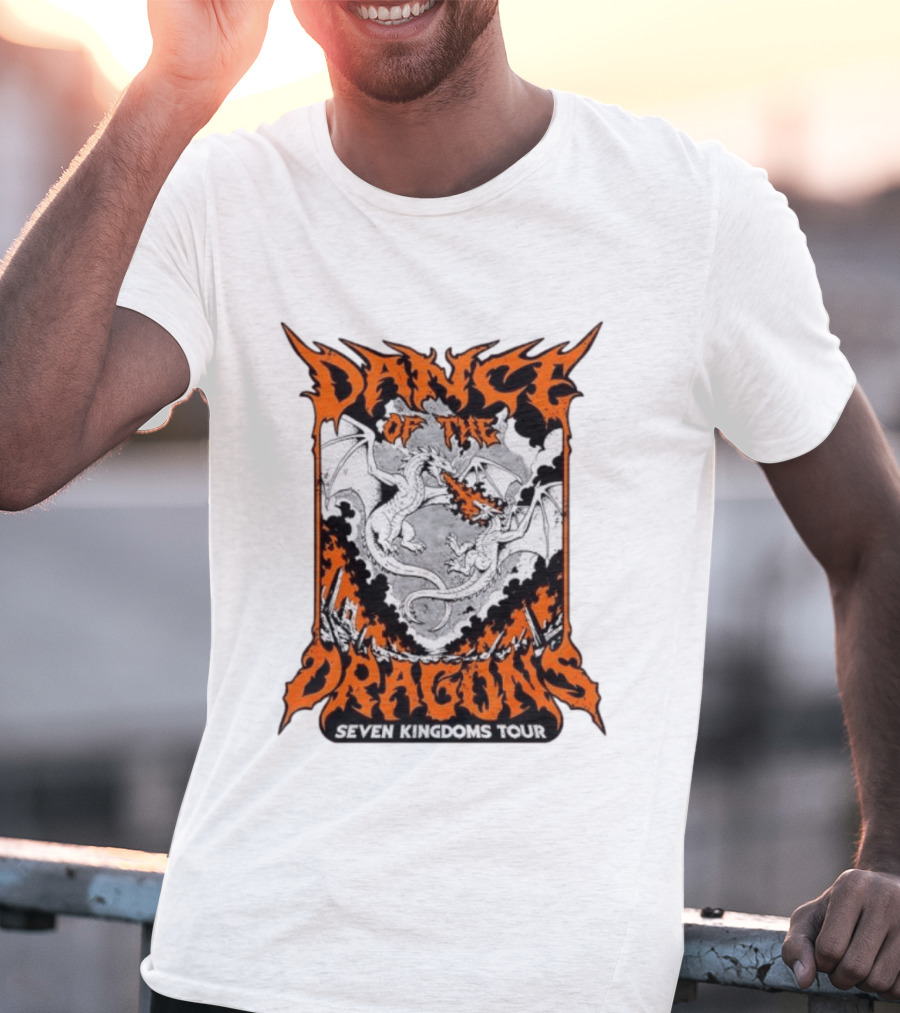 Dance Of The Dragons Seven Kingdoms Tour House Targaryen Fire Breathing T-Shirt