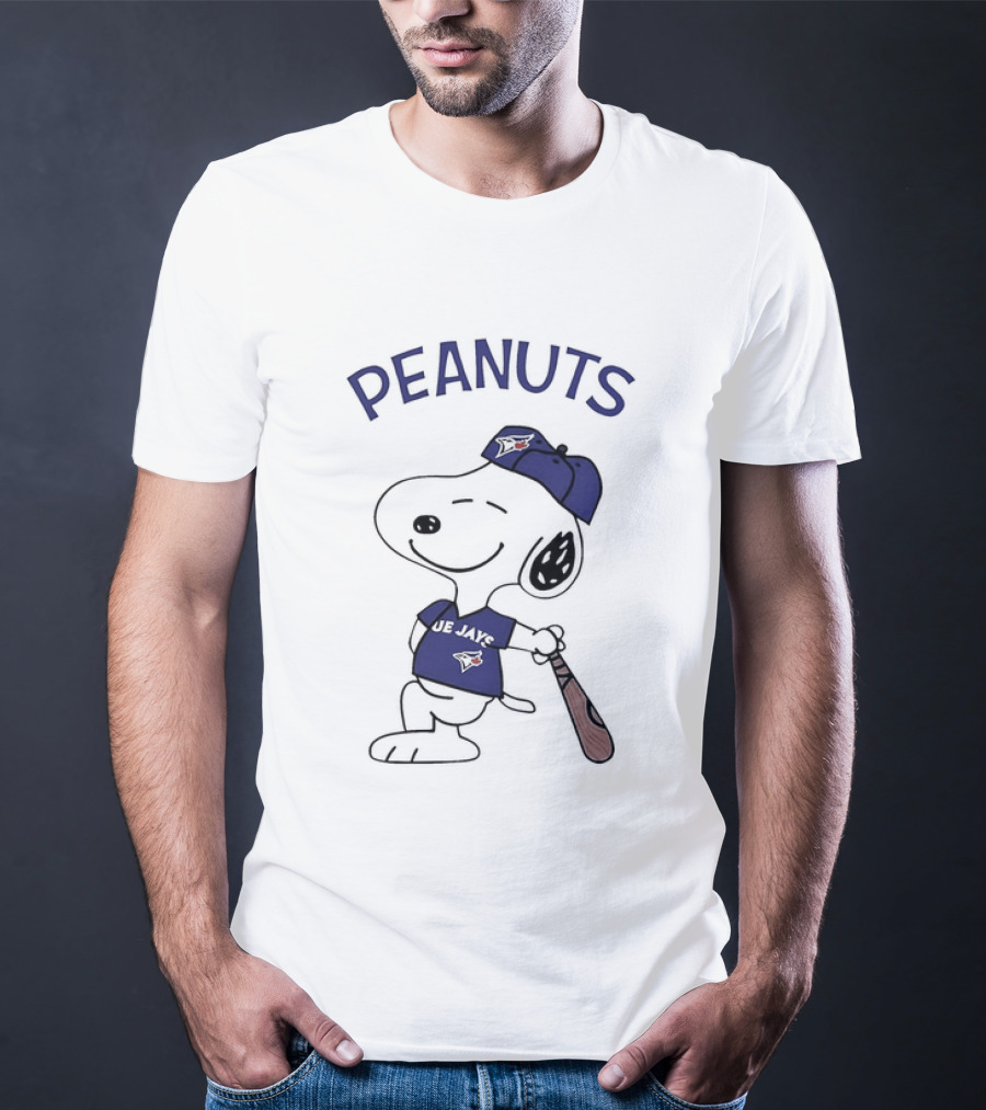 Toronto Blue Jays Peanuts Snoopy Baseball Fan T-Shirt
