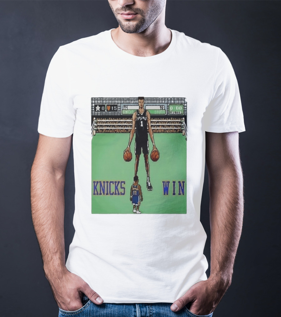 Victor Wembanyama San Antonio Spurs Jalen Brunson New York Knicks Win NBA Game T-Shirt
