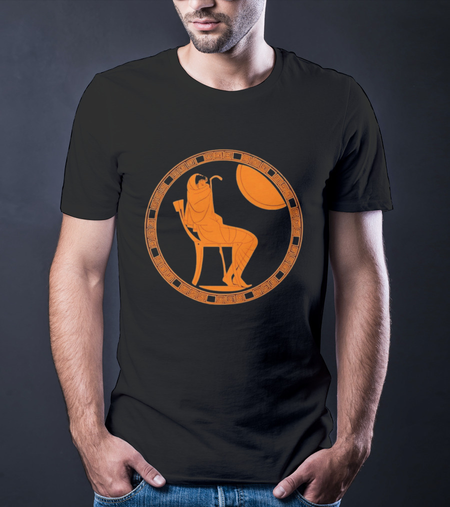 Ancient Greek Achilles Seated Alone In Contemplative Solitude T-Shirt