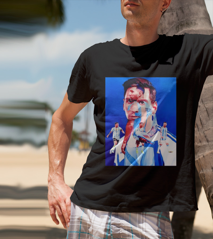 Messi Argentine Footballer Icon In Action T-Shirt