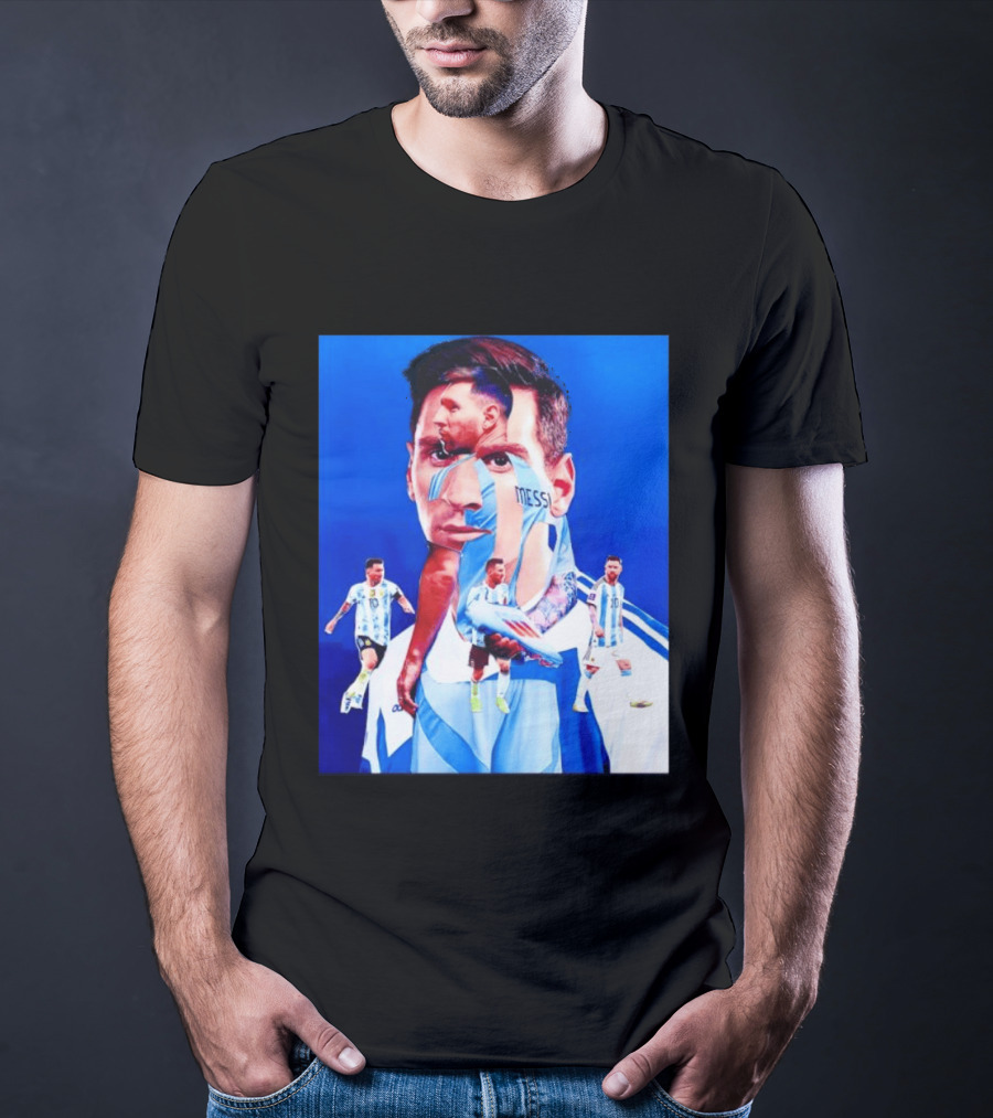 Messi Argentine Footballer Icon In Action T-Shirt