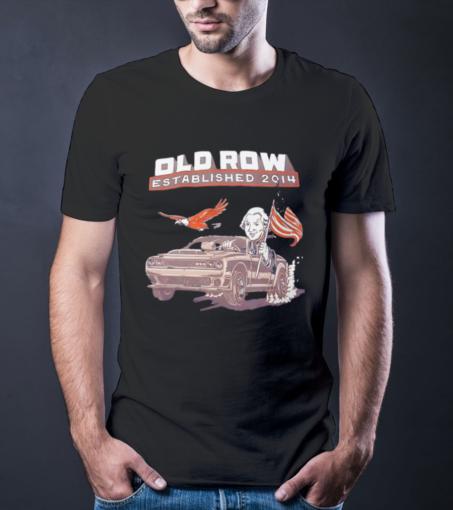 Old Row Established 2014 George Washington Challenger USA Flag Eagle T-Shirt