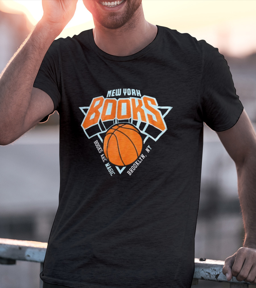 New York Books Are Magic Brooklyn NY Basketball T-Shirt