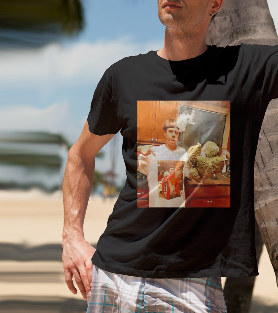 Oliver Tree Cannabis Oversized Buds And With Smoking Image T-Shirt
