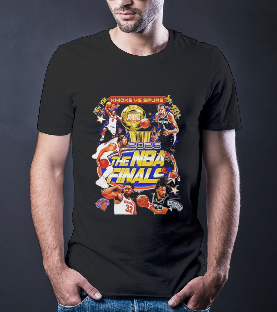 2026 NBA Finals Knicks Vs Spurs Jalen Brunson Victor Wembanyama New York San Antonio T-Shirt