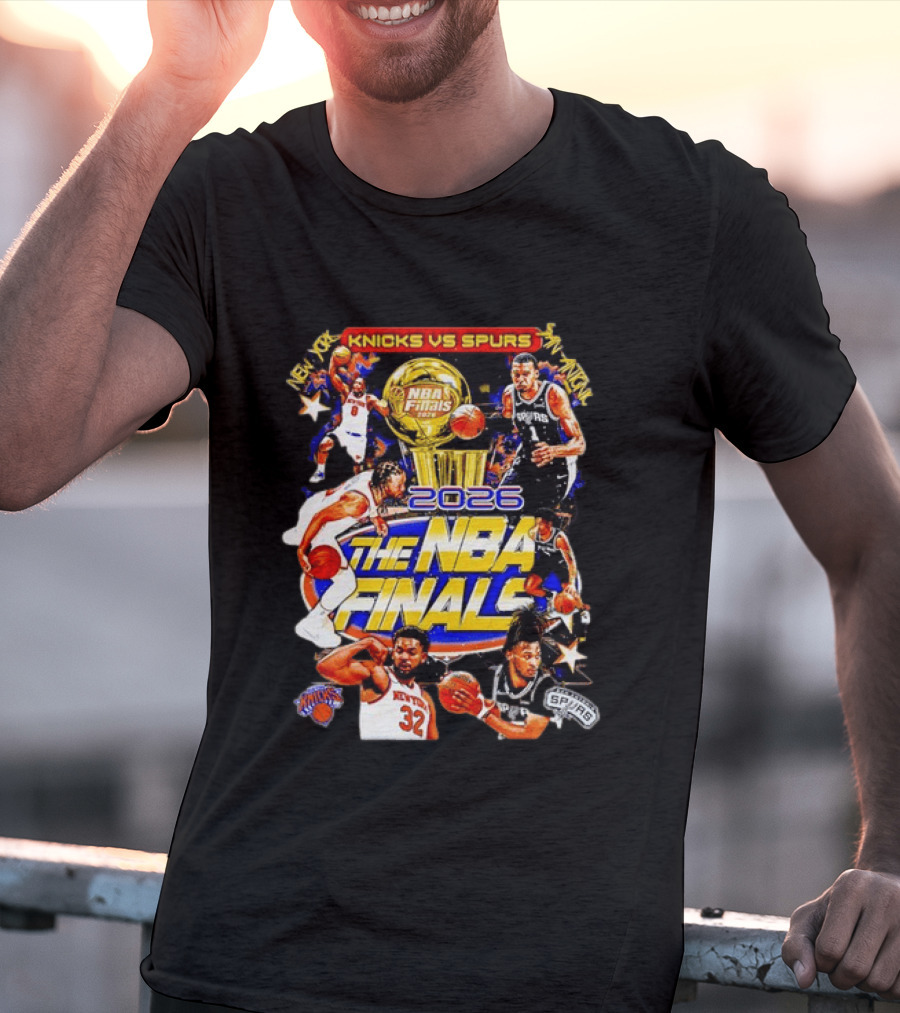 2026 NBA Finals Knicks Vs Spurs Jalen Brunson Victor Wembanyama New York San Antonio T-Shirt