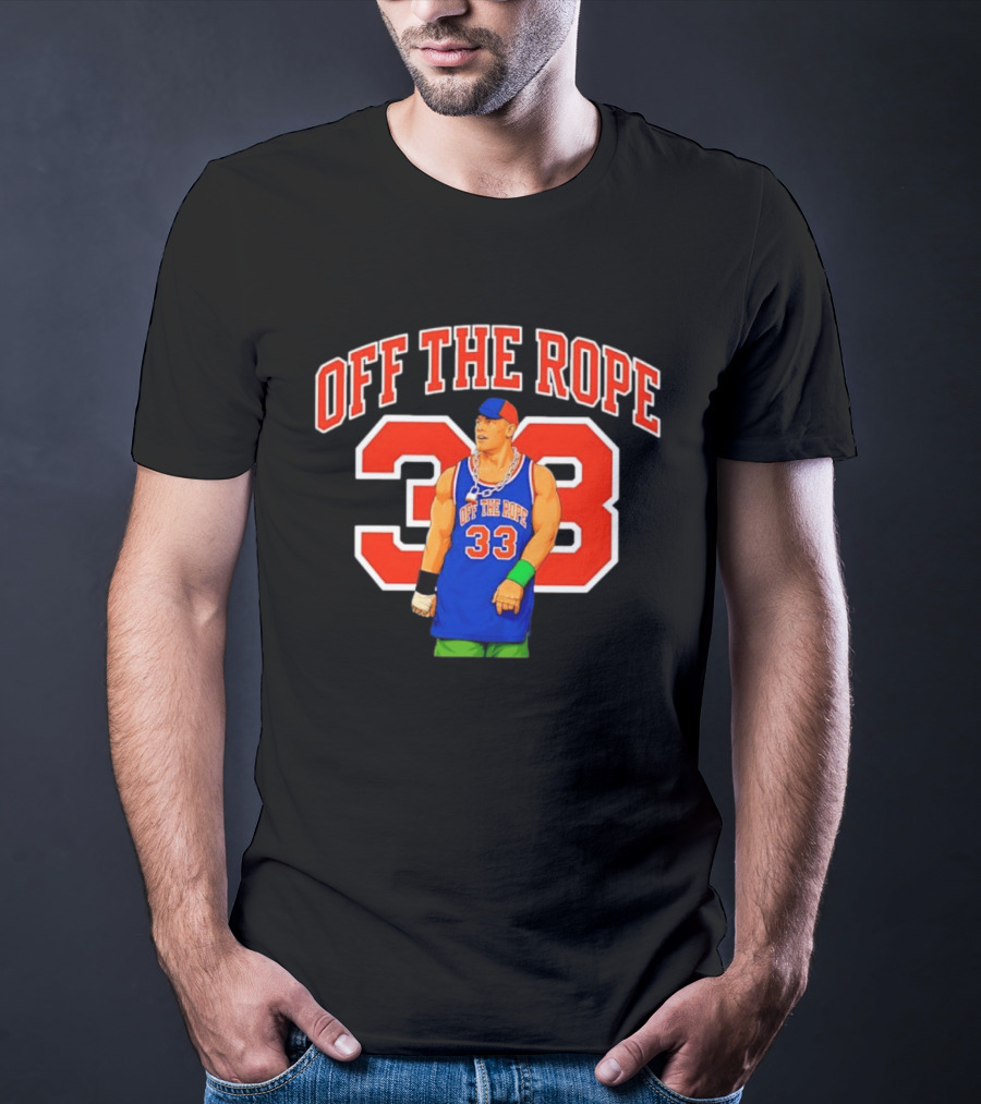 Wrestler Basketball Jersey Off The Rope 33 T-Shirt