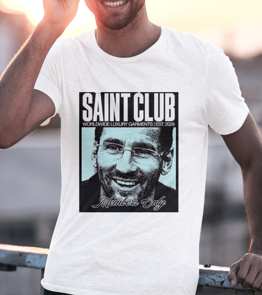 SAINT CLUB Worldwide Luxury Garments Est. 2026 Members Only T-Shirt