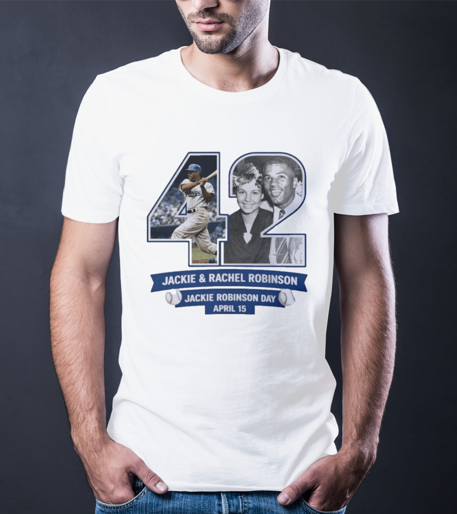 Jackie And Rachel Robinson 42 Jackie Robinson Day April 15 T-Shirt