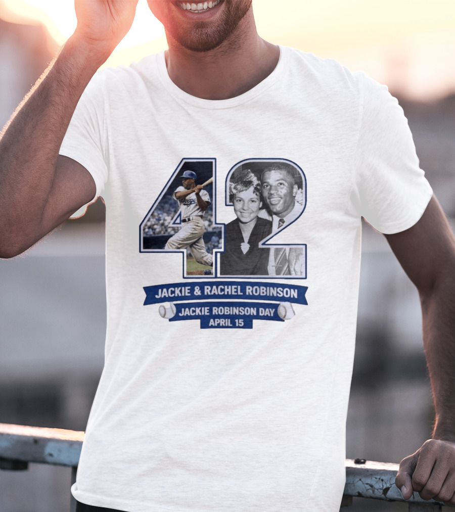 Jackie And Rachel Robinson 42 Jackie Robinson Day April 15 T-Shirt