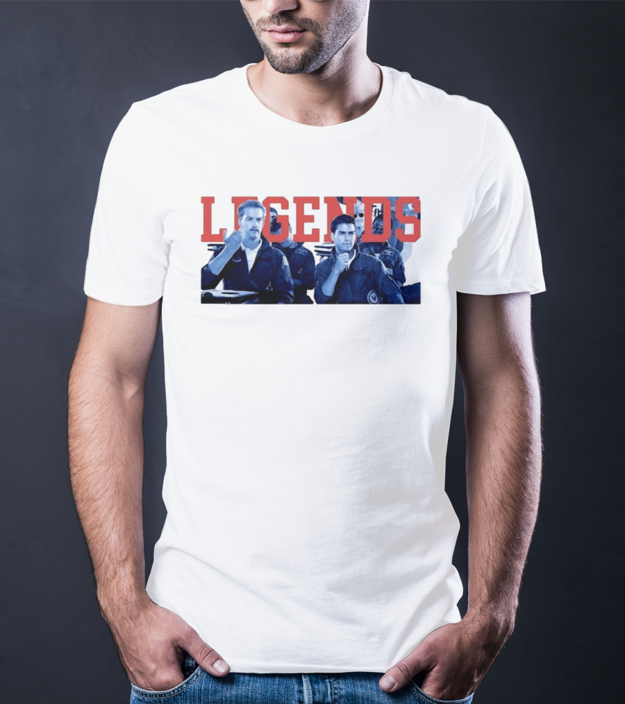 Tom Cruise Val Kilmer Top Gun Legends T-Shirt