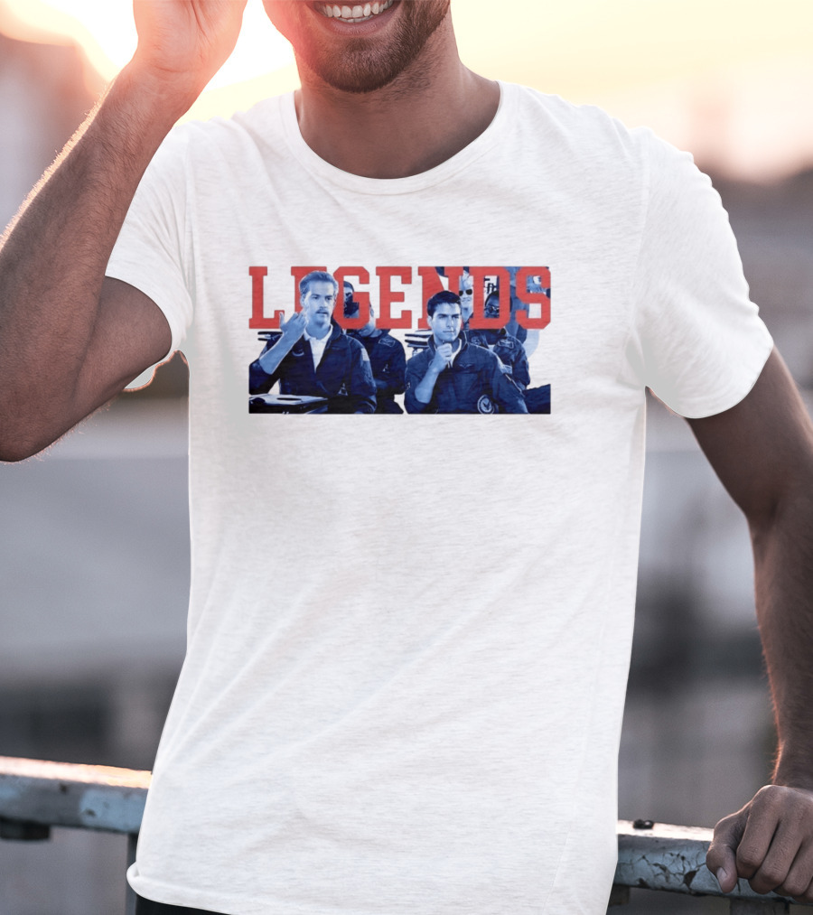 Tom Cruise Val Kilmer Top Gun Legends T-Shirt