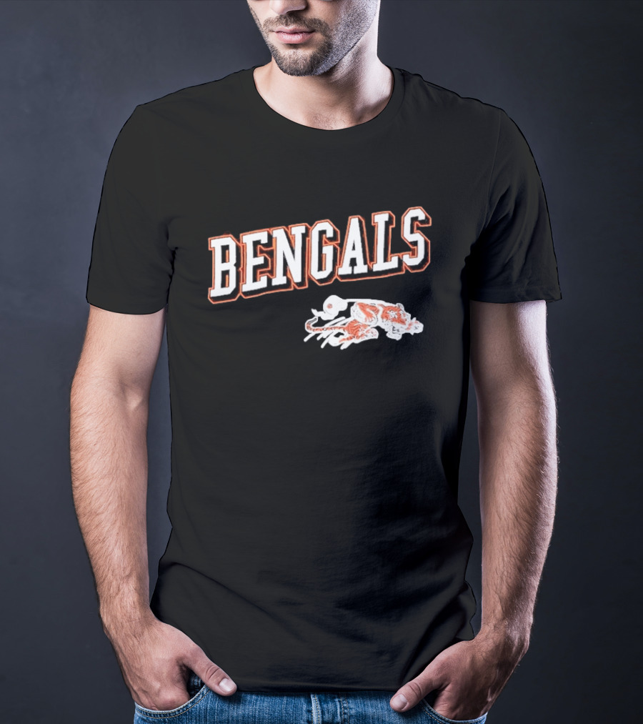 Bengals Cincinnati Black Tiger T-Shirt
