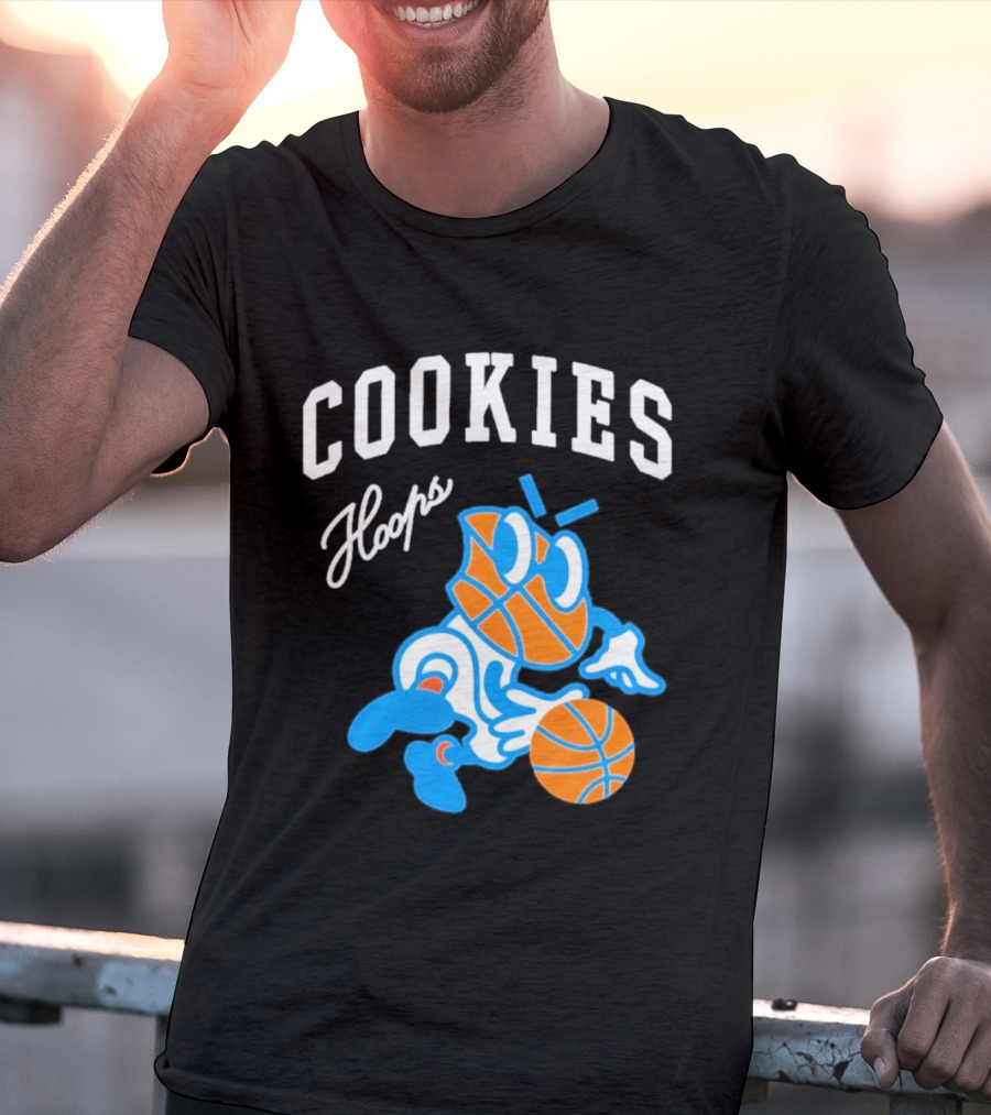 Cookies Hoops Basketball Cartoon Character Streetwear T-Shirt