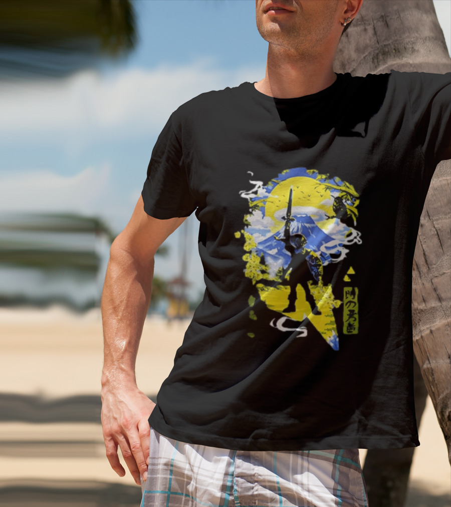Legend Of Zelda Hero Master Sword Ocarina Of Time Kanji T-Shirt