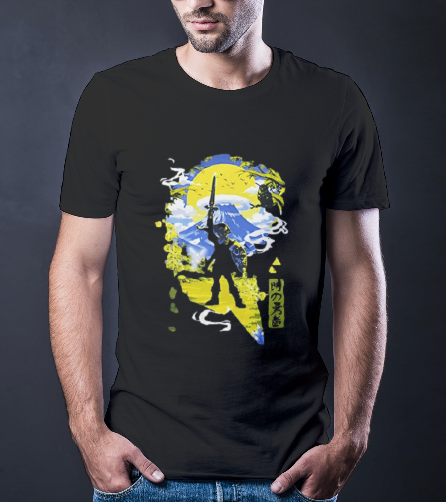 Legend Of Zelda Hero Master Sword Ocarina Of Time Kanji T-Shirt